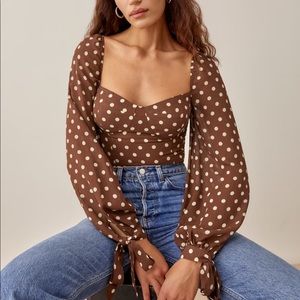 Reformation sawtelle top size 4 - never worn